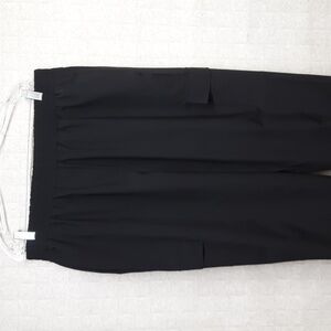 Lane Bryant Black Nylon-Spandex Joggers